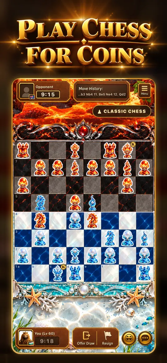 Play chess for coins